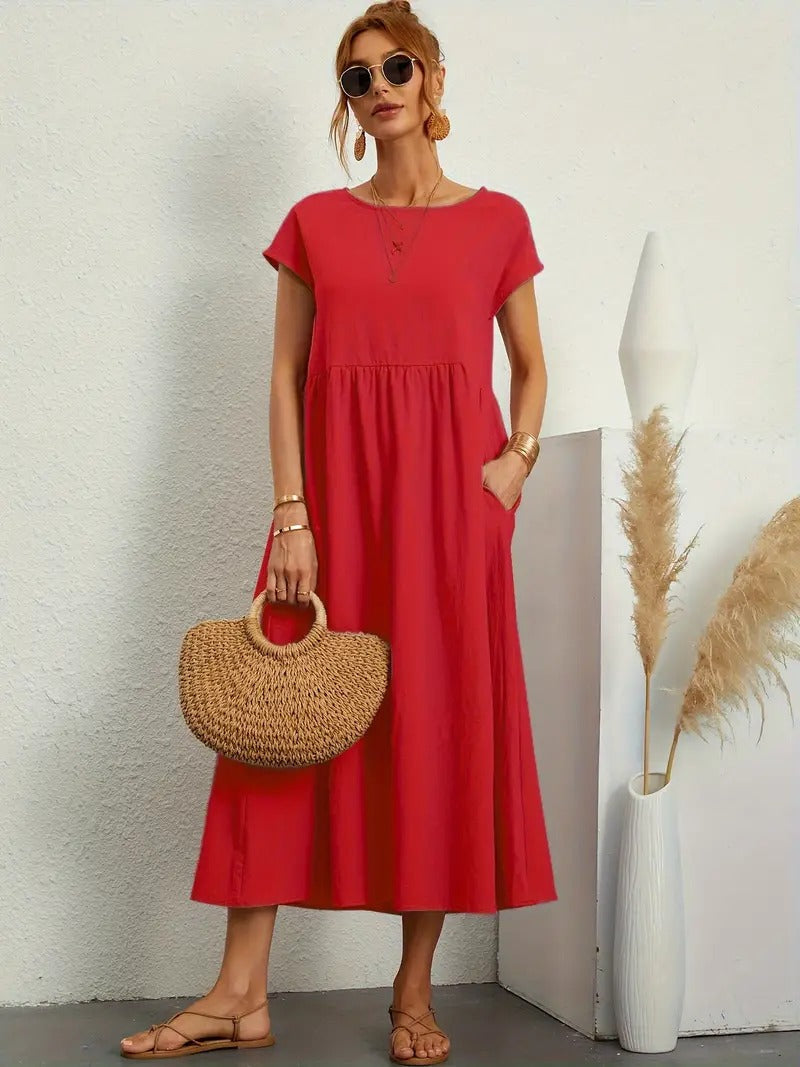 Abito in Lino Premium con Tasche