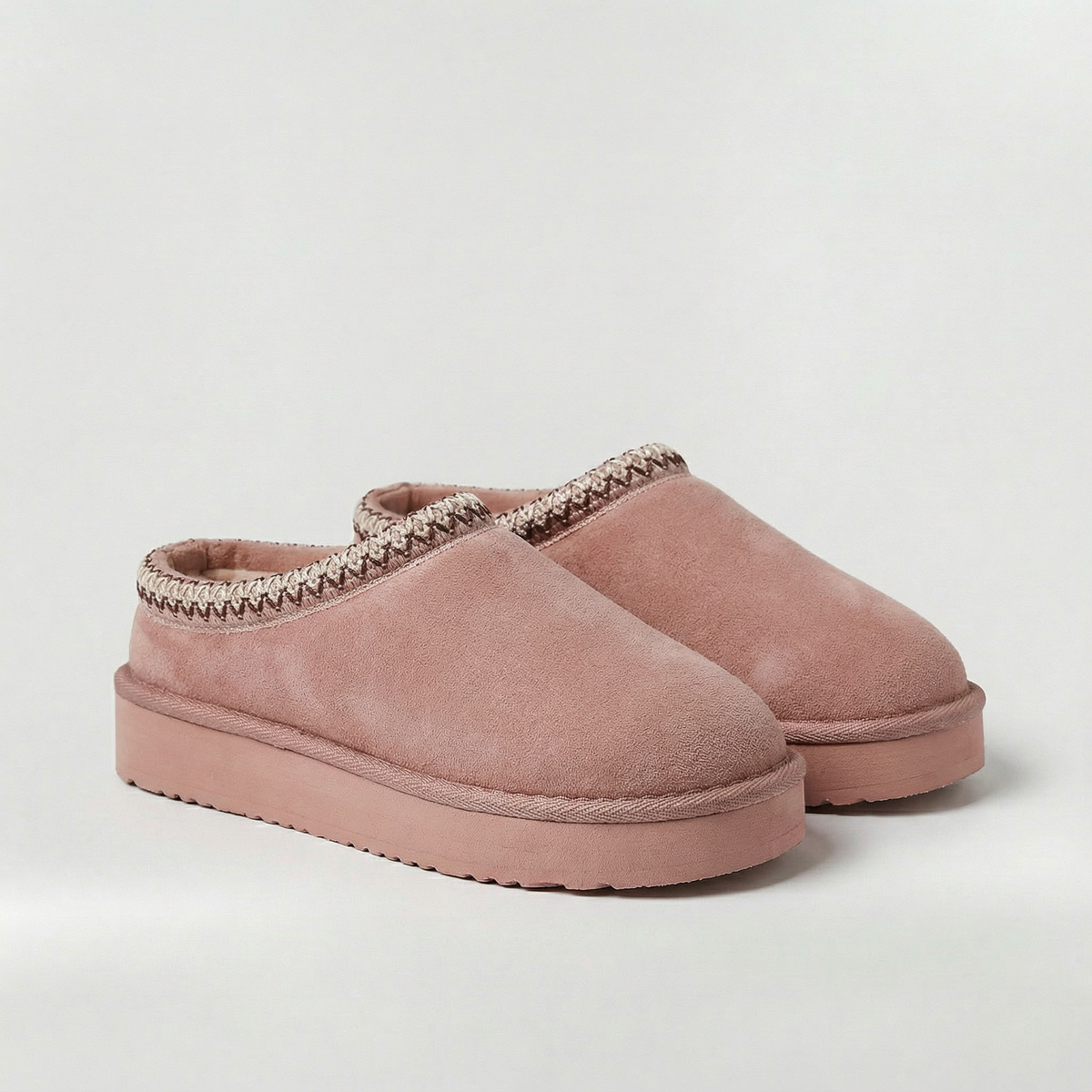 Pantofole Donna Invernali con Suola Platform Scarpe Casa Calde Stile Ciabatte Casual
