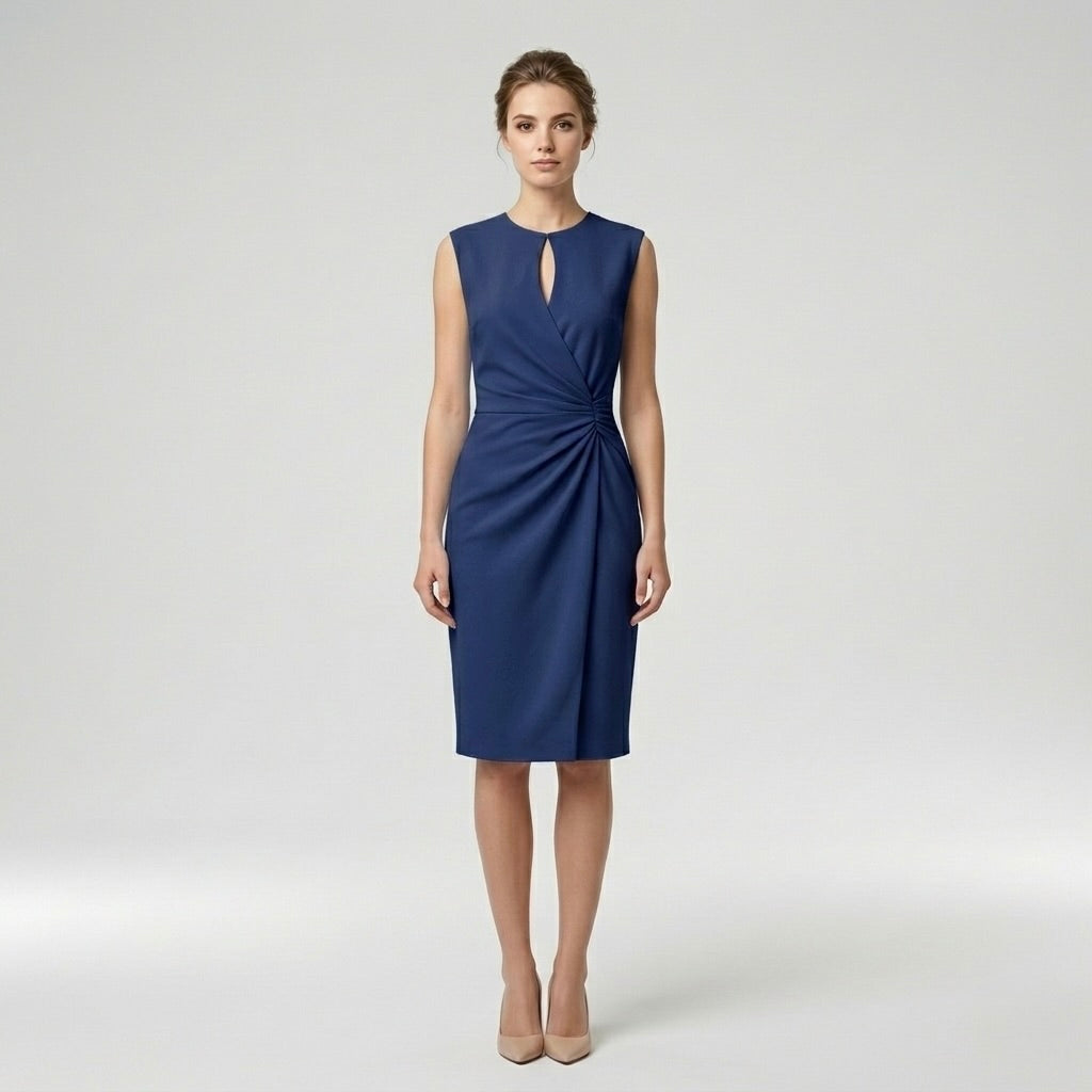 Abito Midi Elegante da Donna Senza Maniche – Vestito Slim Fit Raffinato