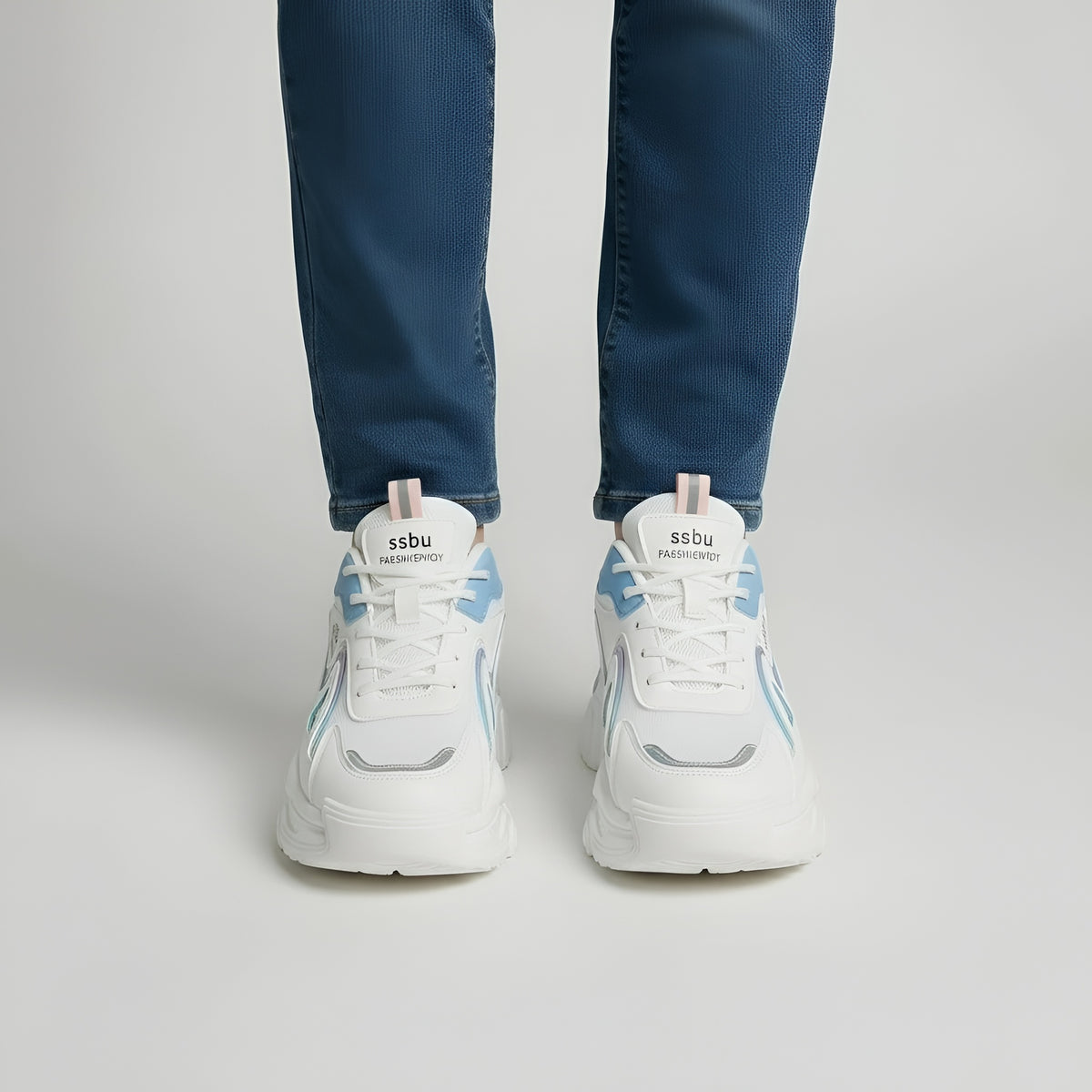 Sneakers donna chunky platform scarpe sportive suola alta lacci casual comfort