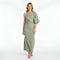 Vestito lungo donna elegante monospalla abito sera con spacco aderente slim fit