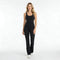 Tuta Donna Sportiva Intera Fitness Yoga Pantaloni Svasati Body Ginnastica Senza Maniche