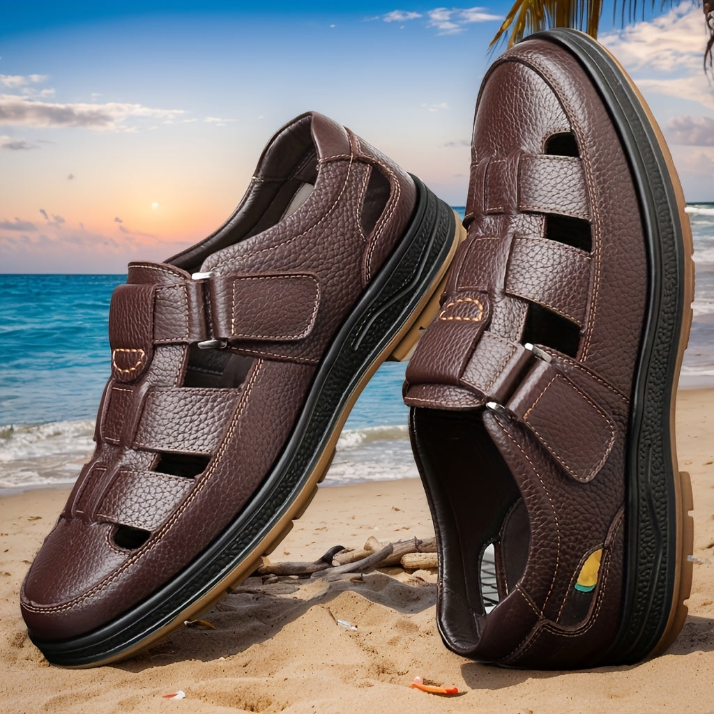 Sandali da pescatore in pelle da uomo – Eleganti e traspiranti