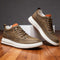 Sneaker in Pelle Uomo | Scarpe Casual con Supporto Caviglia e Suola Ammortizzata | Calzature Comode per Uso Quotidiano