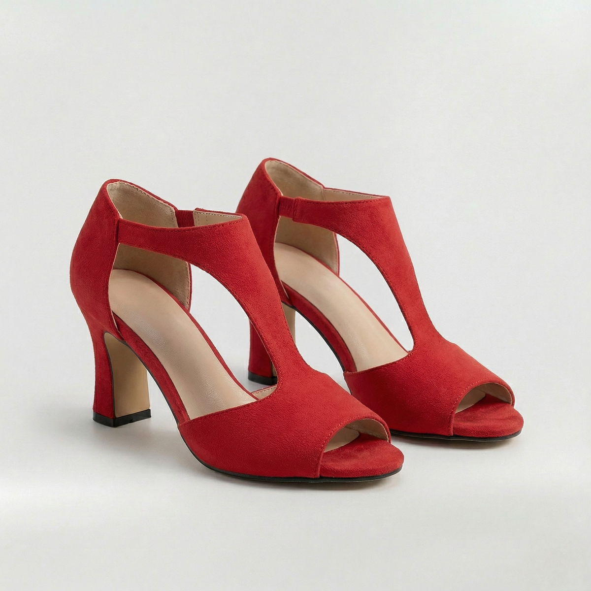 Sandali donna con tacco medio e punta aperta scarpe eleganti da sera e cerimonia