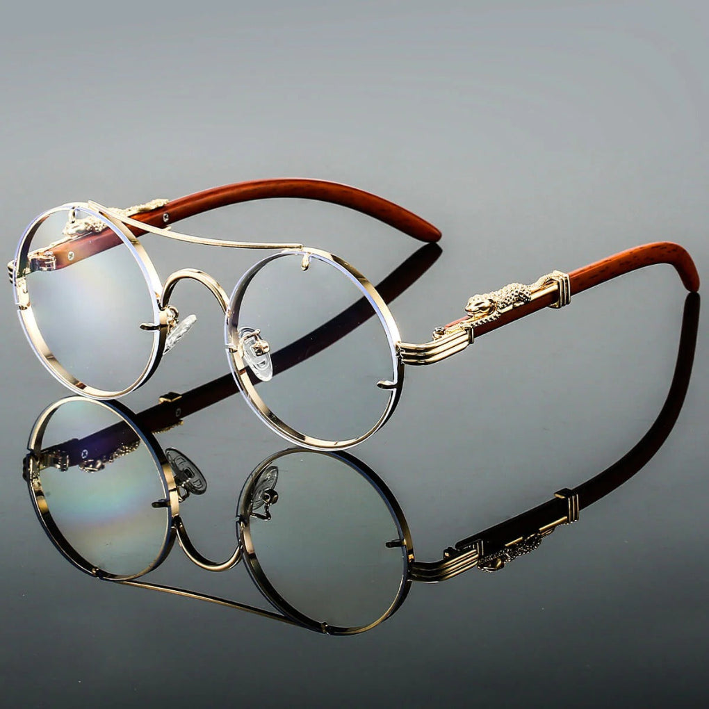 Occhiali da Sole Vintage a Doppio Ponte - Stile Retrò e Protezione Moderna