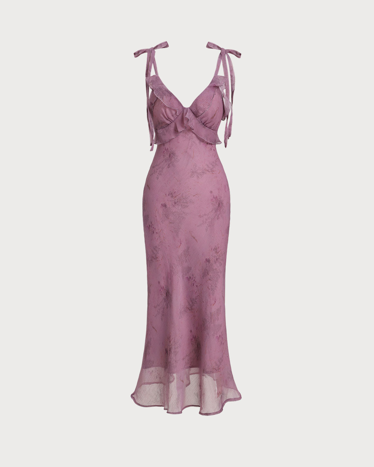Isla | A-Line Floral Ruffle Tie Strap Sundress