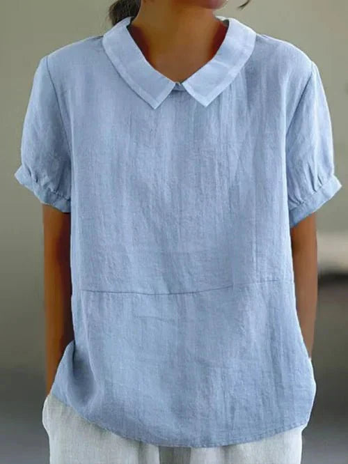 Kensington | Relaxed Fit Peter Pan Collar Blouse