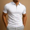 Polo da Uomo con Zip Slim Fit Moderna Traspirante ed Elegante