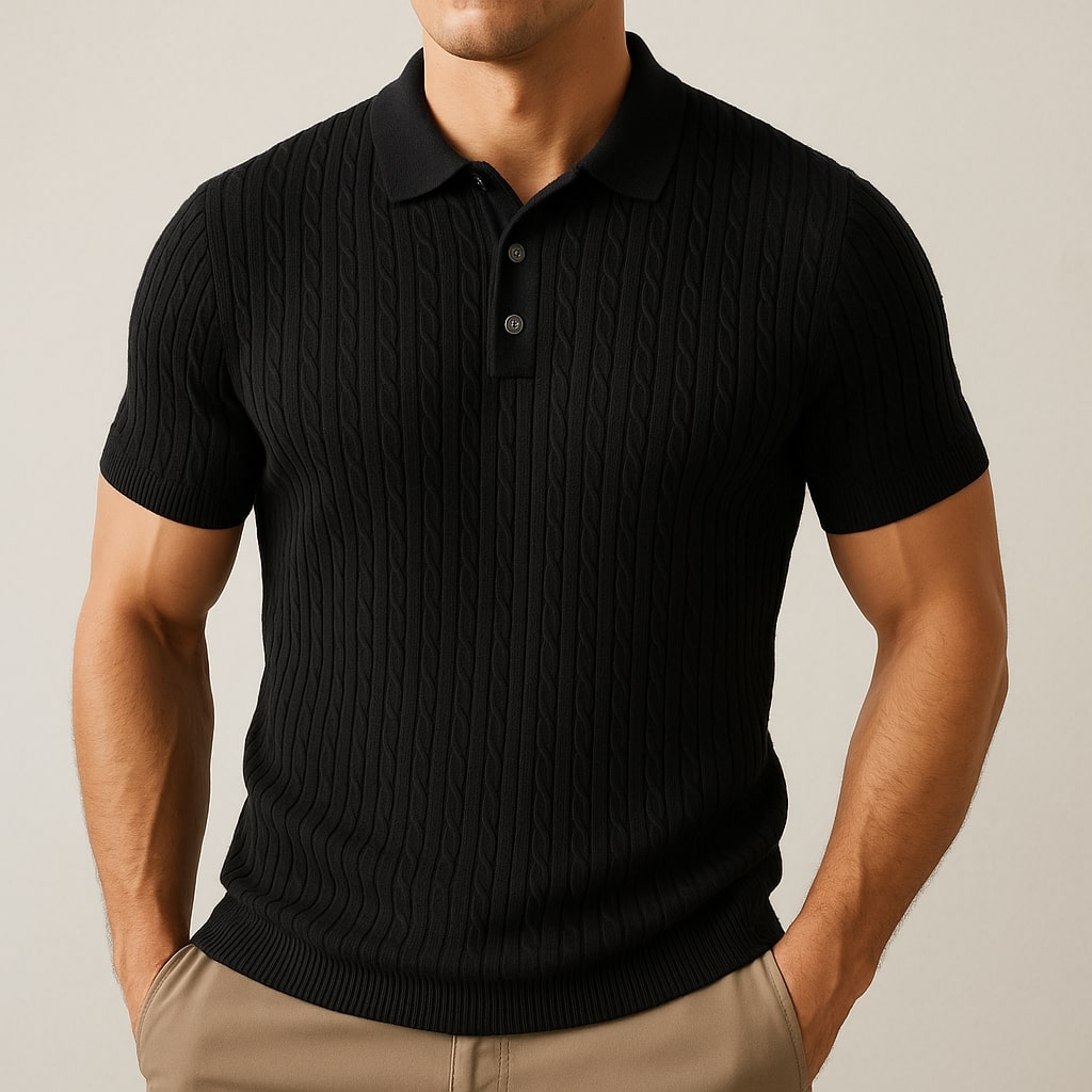 Loric Cotton Polo - Redwood Main