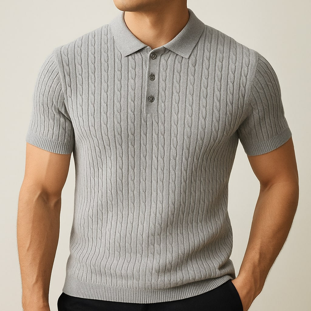 Loric Cotton Polo - Redwood Main