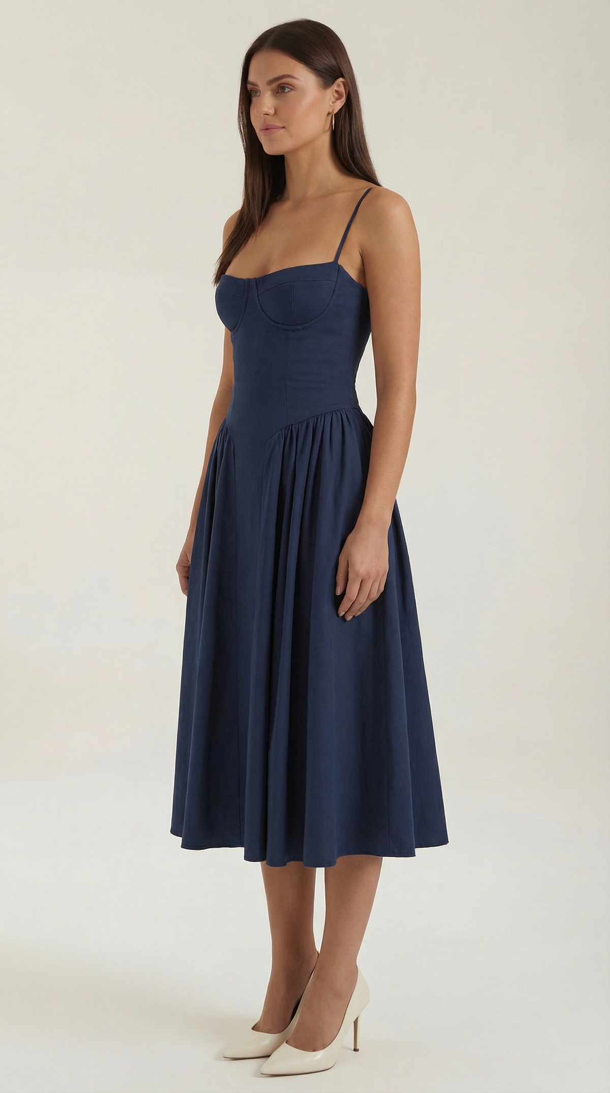 Odette Vestito Midi con Corpetto