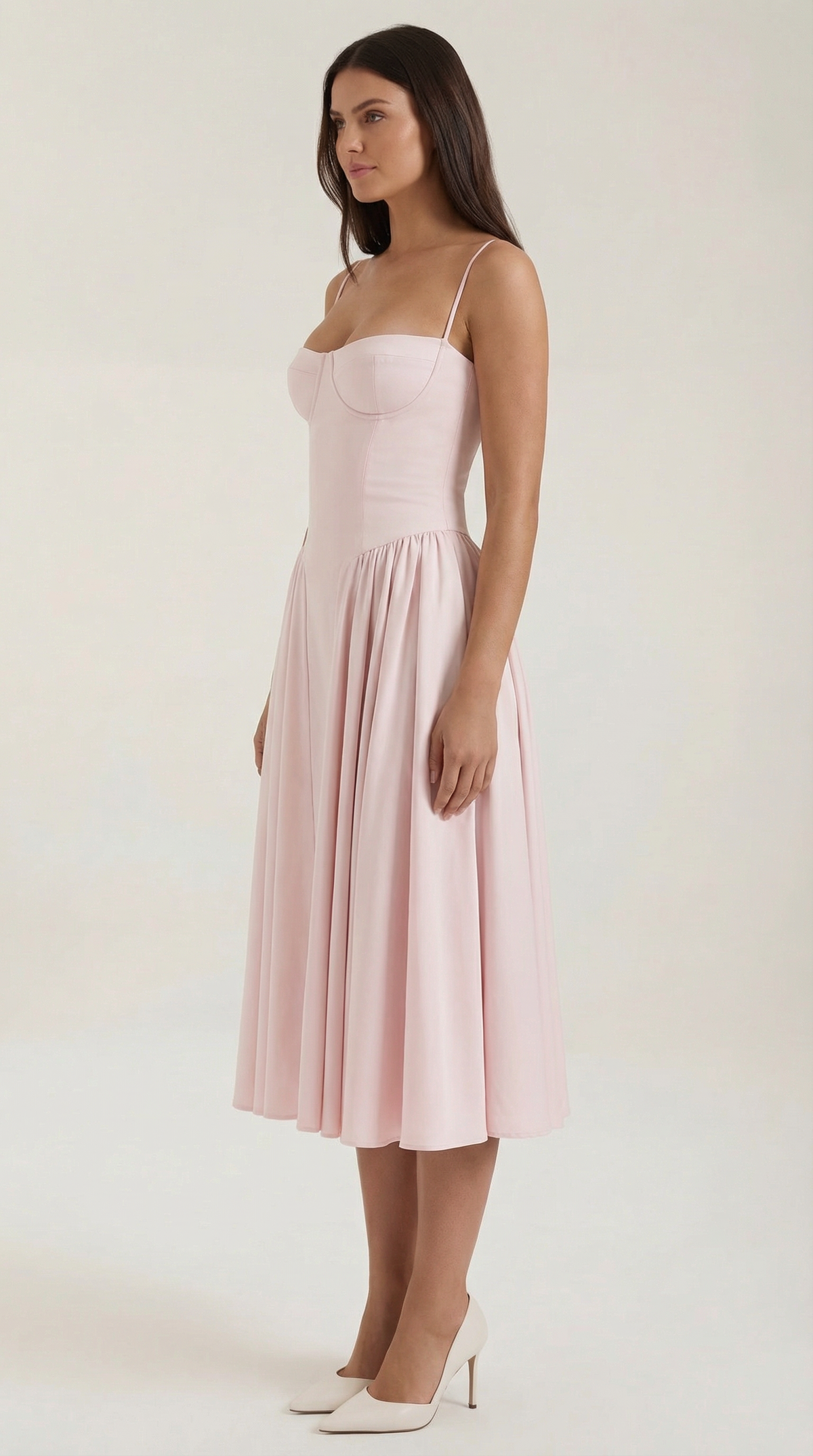 Odette Vestito Midi con Corpetto