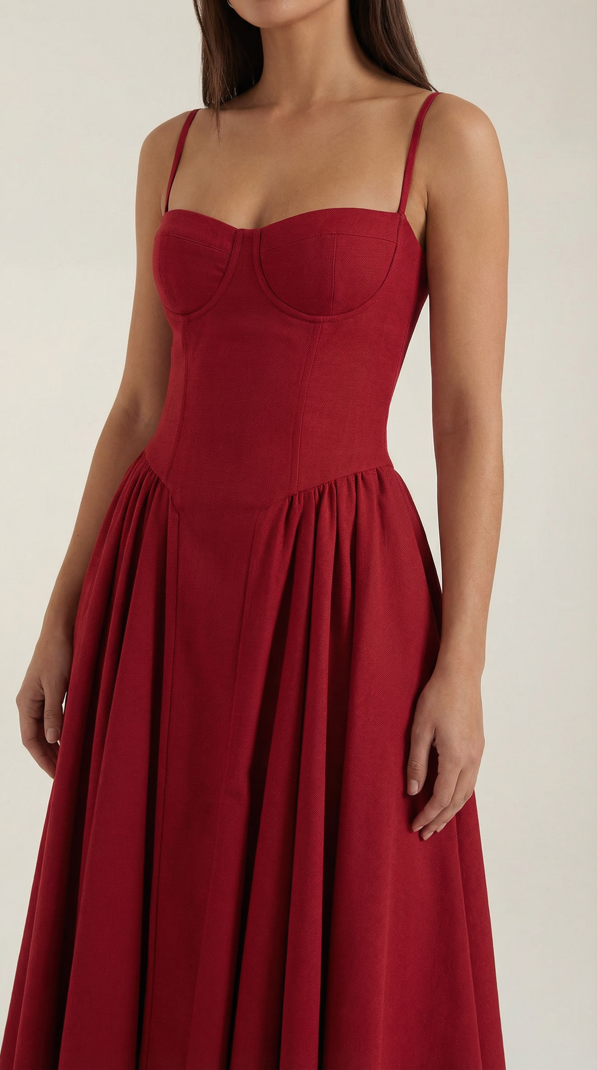 Odette Vestito Midi con Corpetto