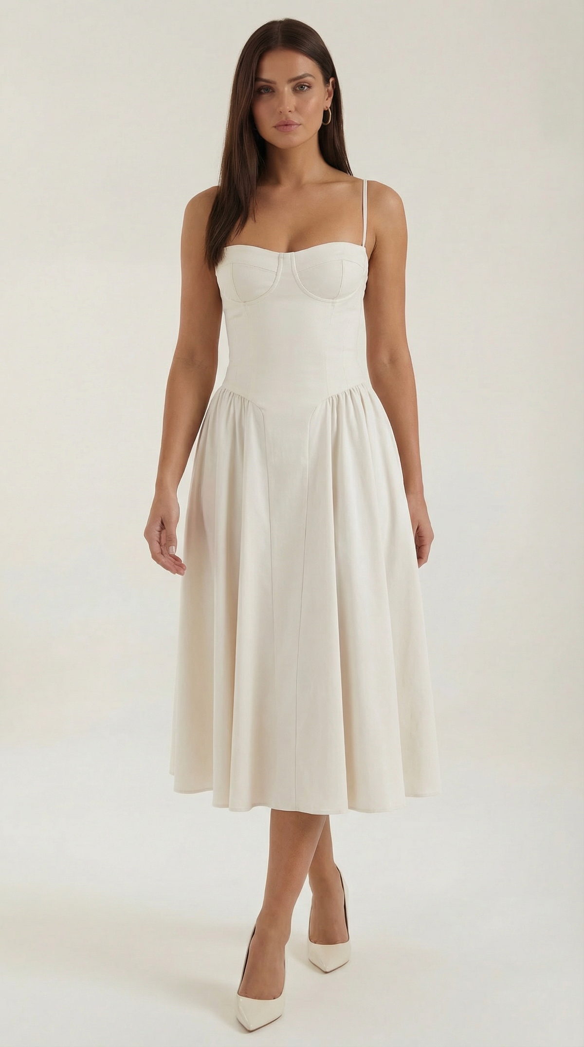 Odette Vestito Midi con Corpetto