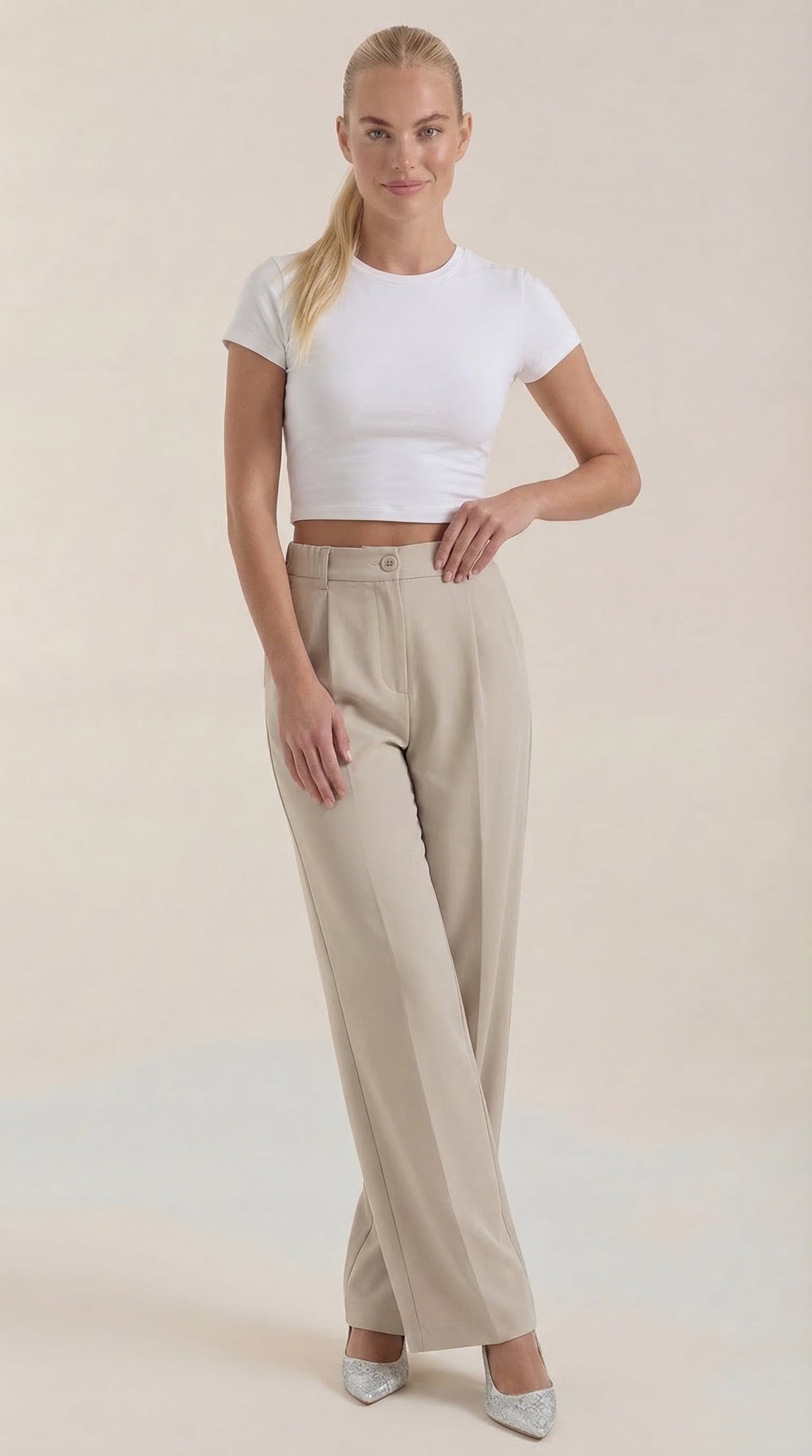 Rebecca Bürohose mit weitem Bein
