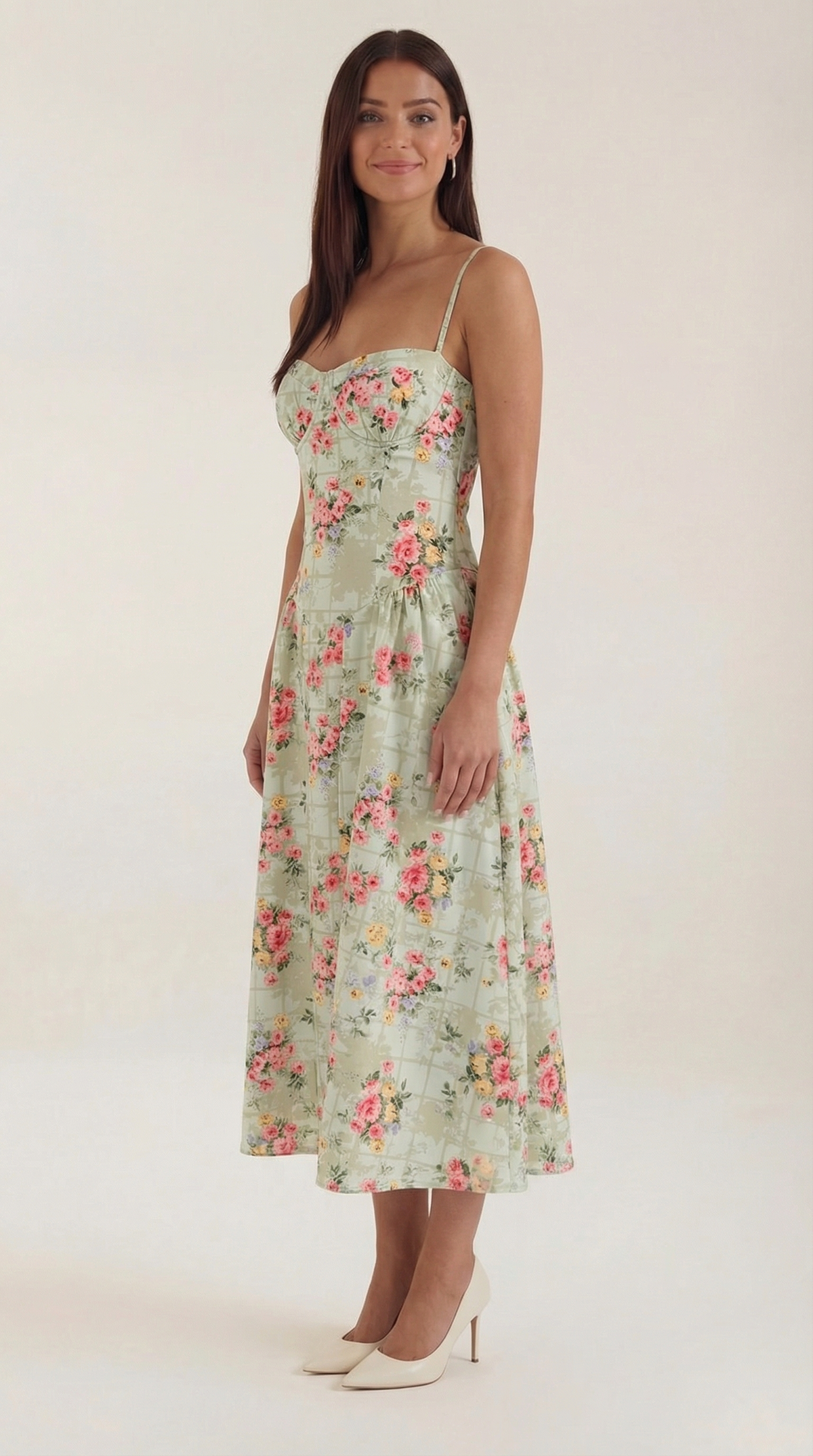 Odette Vestito Midi con Corpetto