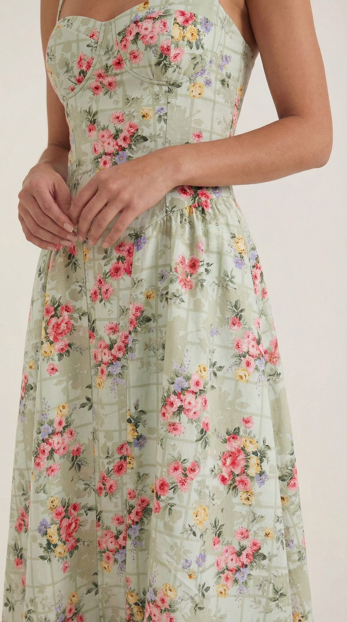 Odette Vestito Midi con Corpetto