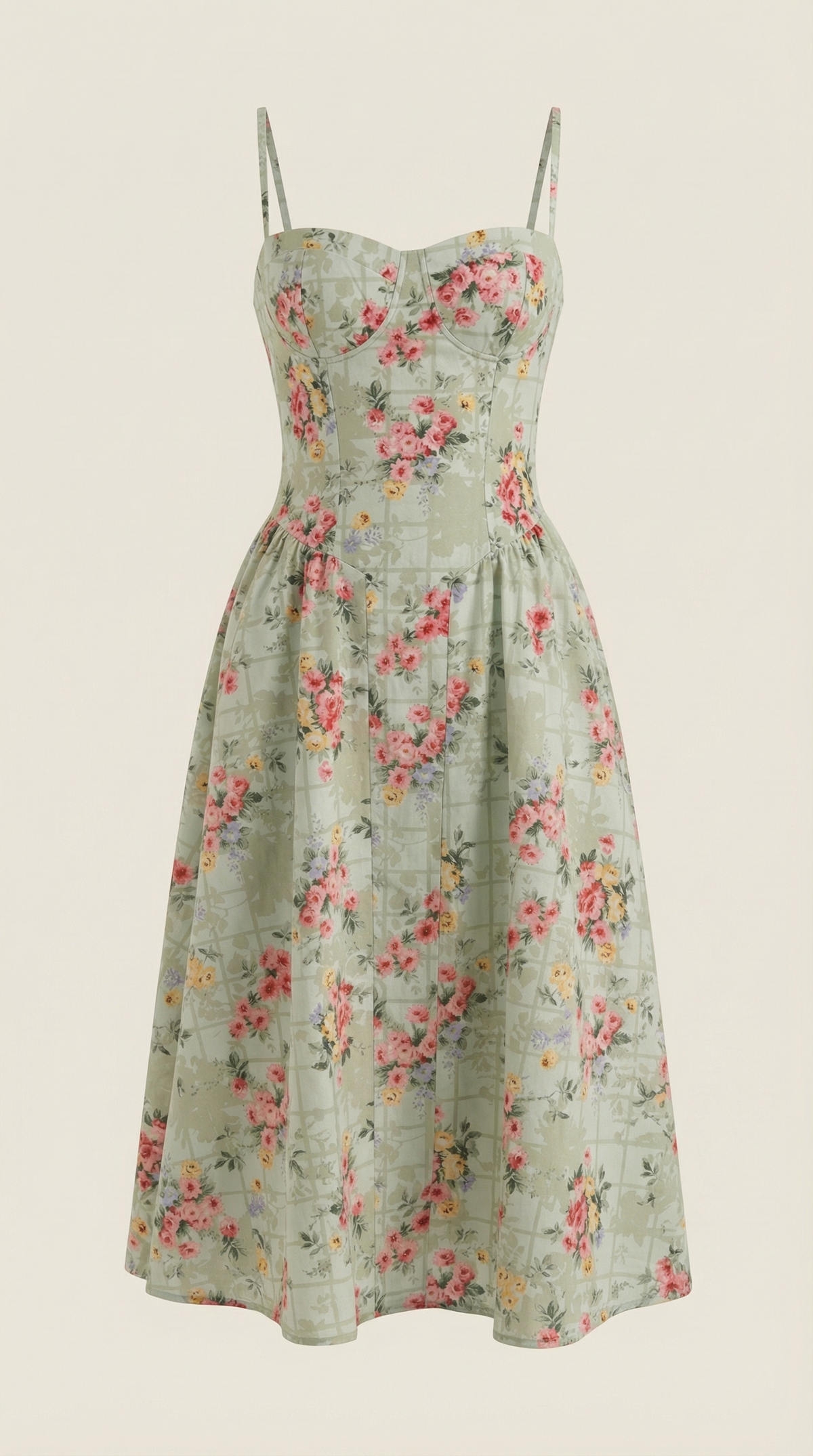 Odette Vestito Midi con Corpetto