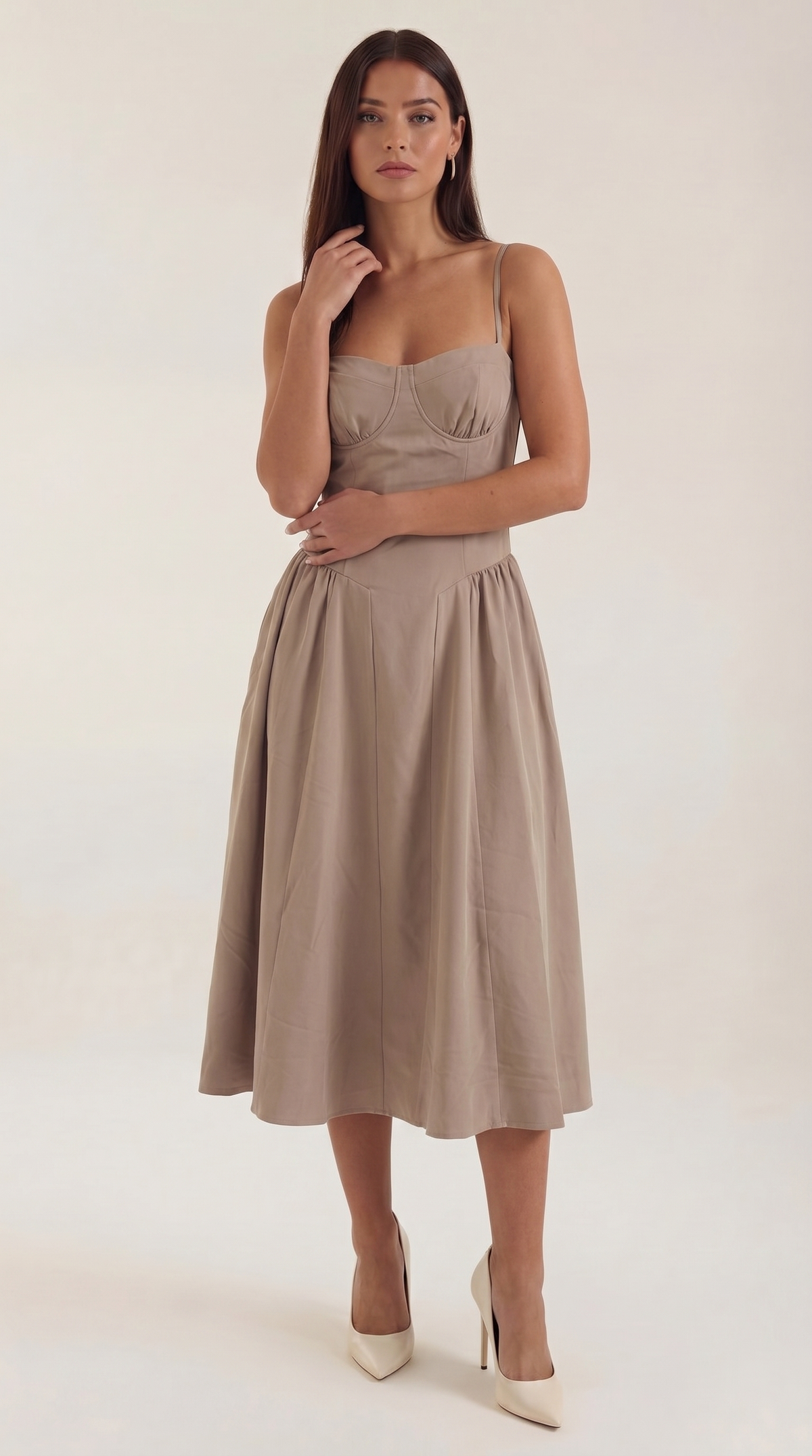 Odette Vestito Midi con Corpetto