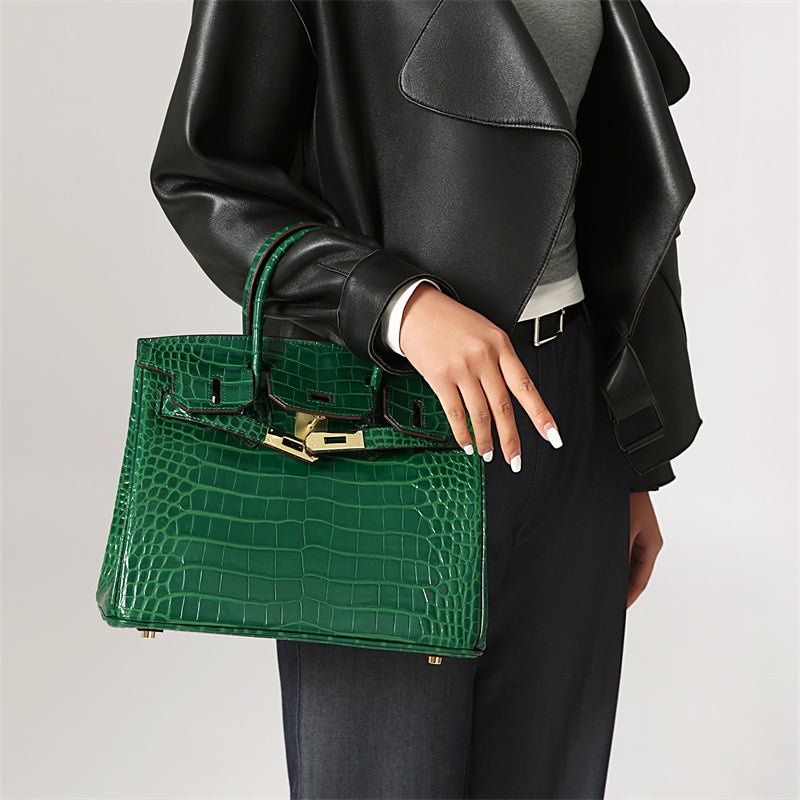 Borsa a mano di lusso in vera pelle da donna - Elegante e funzionale