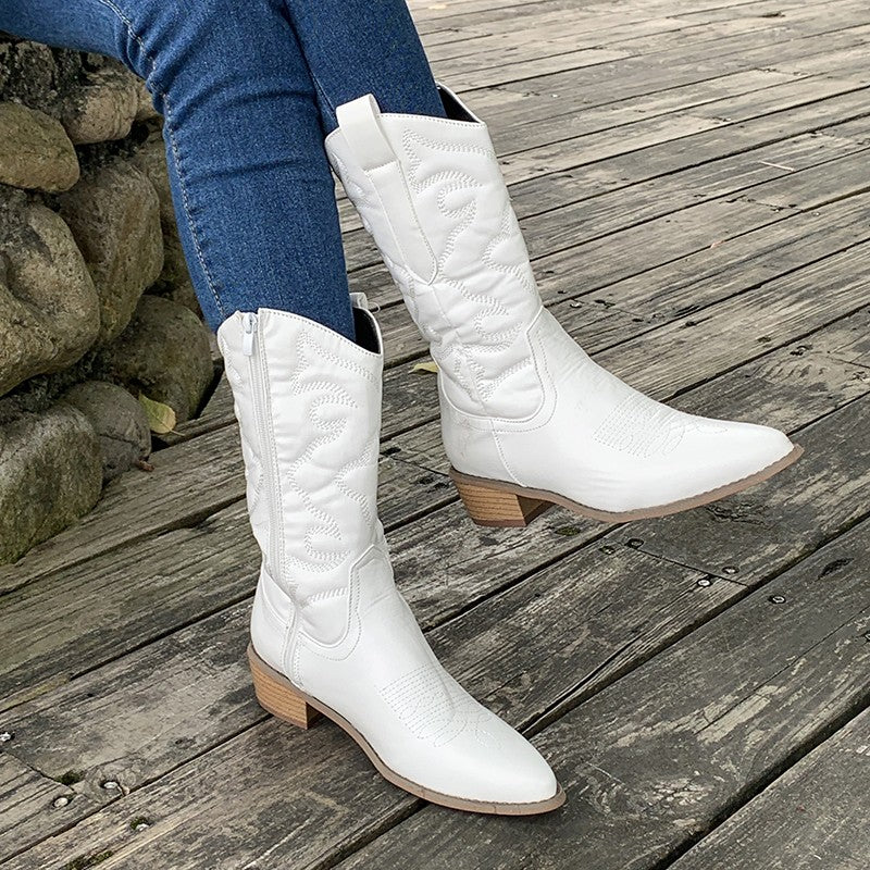 Gracie | Stivali Cowboy Metallici Eleganti da Donna